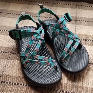 Chaco Multi Color Double Strap Sandals